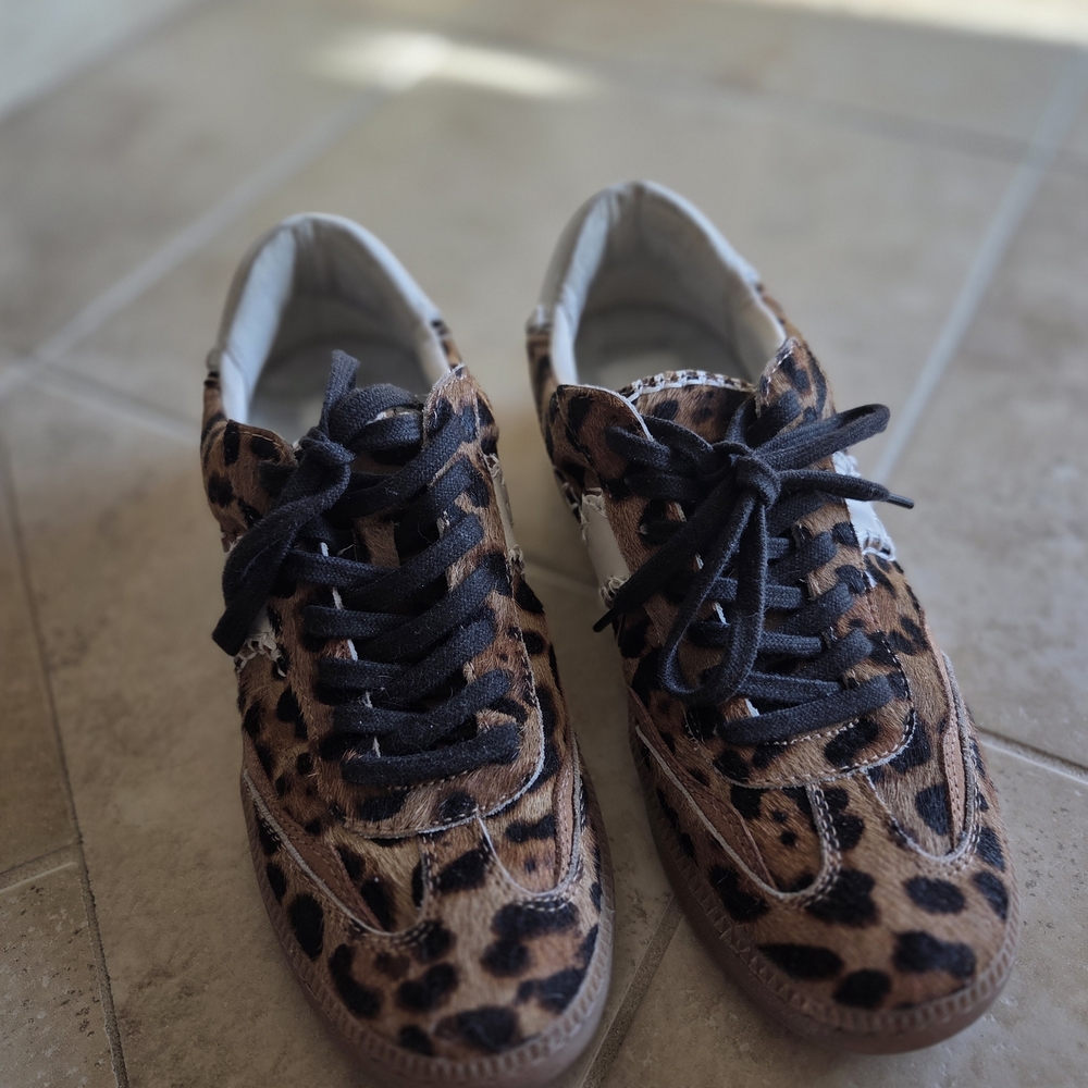 Dolce Vita Leopard Print Sneakers